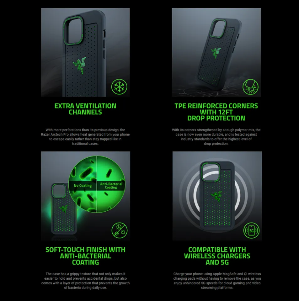 RAZER Arctech Pro Protective Case with Themaphene Cooling