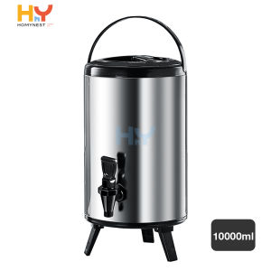 HOMYNEST Termos Milk Tea Bucket Stainless Panas Dingin Serbaguna Dengan Keran Ukuran 6 8 10 12 Liter