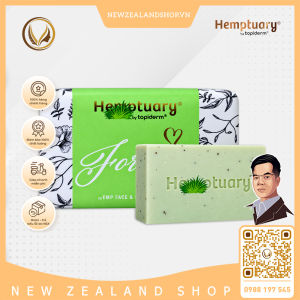 Xà phòng tắm và rửa mặt từ hạt gai dầu Hemptuary Face And Body Soap 100g