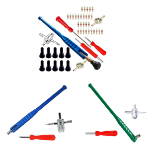 47 cái van cài đặt thiết lập hoàn thành van lốp công cụ sửa chữa công cụ thủ công thích hợp cho các loại xe khác nhau