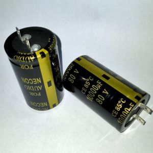 elko Necon 10000 uf 80 volt full BAGUS (2 pcs elko)