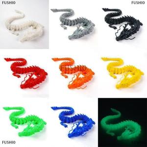 [COD] FUSHI0 3D Printed Articulated Dragon Fish Tank Landscaping Chinese Long Flexible Ornament Toy Model Home Office Decoration Kids Gifts
