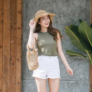 picht Light High neckแขนกุดคอกลม เนื้อผ้าเย็นสบายเป็นพิเศษ