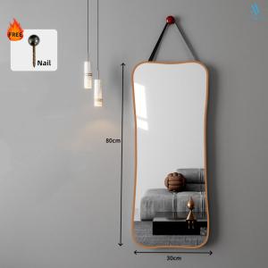 [SG Stock]Wall Hanging Irregular Full Length Mirror Edge Vanity Mirror Large Dress Mirror for Bedroom Living Room