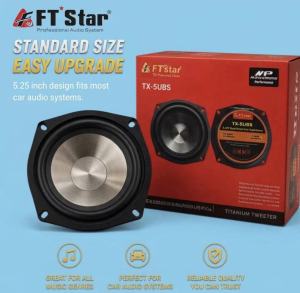 NEW FT Star TX-5UBS 5.25 inch 300Watts Instrumental Speaker 5.25inch Dual Cone Car Speaker