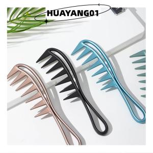 HUAYANG01 [HOT FASHION] Mens Wide Tooth Comb Salon Barber Hairdressing Styling Comb Oil Hair Brush