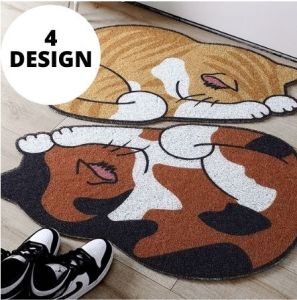 *SG SELLER*Anti Slip Cat Design Floor mat / Bath mat / Carpet