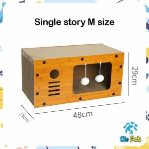 Kitten House Corrugate Paper Bed Cat Nest Durable High quality environmental protection Cat Scratcher Cat Scratcher Kitten House Environmentally friendly and recyclable猫屋