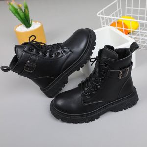 Giày bốt bé gái phong cách Hàn Quốc Giày cao cổ học sinh đi học Bốt cho bé gái khóa kéo Mẫu Mới BN135