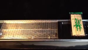 เตาย่างบาร์บีคิวสแตนเลสสนามย่างถ่านขนาดใหญ่ชุดเตาย่างบาร์บีคิวลานพับสแตนเลส