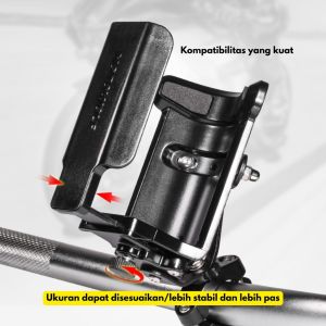 MOTOWOLF Bottle Holder Adjustable Lock Holder Tuas pengunci Tempat Botol BR135 Bracket Stang