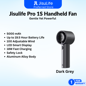 JISULIFE Handheld Fan Pro 1S (5000mAh) / Pro1 (3600mAh) Mini Rechargeable Portable Fan Strong Wind Metal Body / ABS