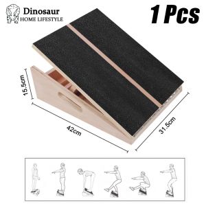 [5-Speed Adjustment] Professional Wooden Slant Board Adjustable Incline Board Calf Ankle Stretcher