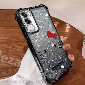 Vivo V40 Lite 5G Y19s V40 Pro Case Vivo V40Lite V 40Lite Y200 V30 V29 V27 Pro V29e V27e 5G Phone Case with Camera Protector Clear Luxury Shockproof Thickened Air Cushion Anti-Fall