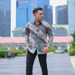 Jayabaya Batik RAJA AMPAT Kemeja Katun Furing Lengan Panjang