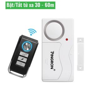 Báo động chống trộm cảm biến rung còi to có điều khiển từ xa