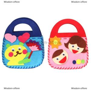 [COD] Wisdom-offere 8Pcs Kids Sewing Kit DIY Felt Sewing Kits Preschool Educational Toys Craft Felt With Safety Needle For Boys Girls Beginners