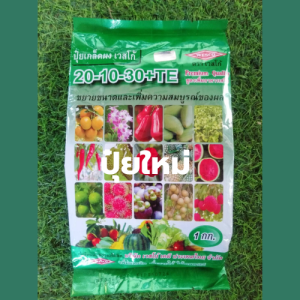 ปุ๋ยเกร็ด เวสโก้ 20-10-30+TE ปุ๋ยทางใบ สูตรขยายขนาดผล เพิ่มความสมบูรณ์ของผล ขนาด 1กิโลกรัมและ 500 กรัม