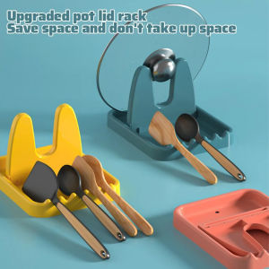 Foldable Pot Lid Rack Plastic Kitchen Spoon Holder Fork Spatula Rack Heat Resistant Tableware Lid Rack For Kitchen Organizer