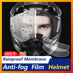 Stiker AntiFog Kaca Helm Pelindung Visor Anti Kotoran Minyak Hujan Embun MultiFungsi Universal