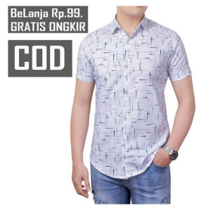 Pro Ams Kemeja Pria lengan pendek kemeja pantai kemeja casual kemeja jumbo k57