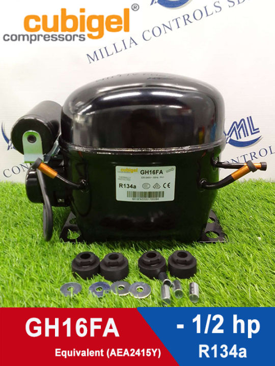 CUBIGEL COMPRESSOR GH16FA -1/2 HP / R134 (REPLACE AEA2415Y) | Lazada