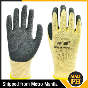 Electrician Work Gloves 400v Insulating Gloves Electric Shock Protection Gloves Security Gloves