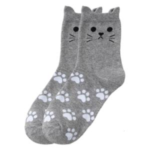 Vui Vẻ Và Phong Cách Mèo Theo Chủ Đề Vớ Cho Phụ Nữ Dễ Thương Mèo Tai Mèo Bàn Chân vải cotton in tất kiểu vận động viên Hàng dệt kim Cho Động Vật Người Yêu