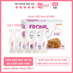 Lẻ 1 tuýp Nhỏ gáy ngừa ve bọ chét cho chó Fronil Spot và Fronil Extra (1 tuýp)