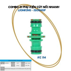 Khớp nối nhanh cút nối nhanh dài ống dây hai đầu
