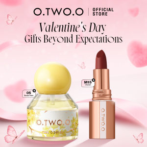 O.TWO.O Lipstick Perfume Gifts Set 24H Long Lasting Fragrance Essence & Matte Lipstick Lip Tink Non-stick Cup Waterproof For Women with Gifts