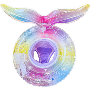 0-8 Year Kids Mermaid Swimming Ring Inflatable Swimming Seat Safety Inflatable Buoy Toys for Swim