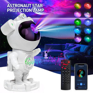 Galaxy Star Projector Night Light Astronot Starry Sky Lamp Home Room Proyektor Astronot / Lampu Astronaut / Aurora Lamp