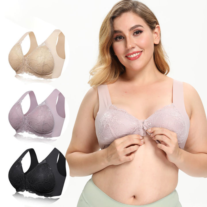 Women Soft Bras Ladies 5d Shaping Push Up Non Wired Seamless Lace Underwear