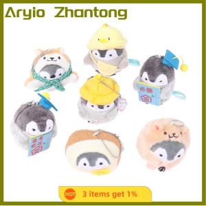 Aryio 1Pc Cute Small Penguin Schoolbag Plush Pendant Doll Anime Toys For Children Pendant Key Chain Woman Girl Birthday Gift