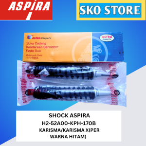 Shock H2-52A00-KPH-170B Aspira SHOCK ABSORBER BELAKANG (SET) Skok ABS Belakang KARISMA/KARISMA X(PER WARNA HITAM) Original Murah