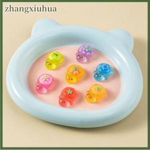 zhangxiuhua 10pcs Landscaping Resin Crafts Glowing Turtle Garden Fish Tank Miniatures Ornaments Mini Luminous Fruit Turtle Home Decoration