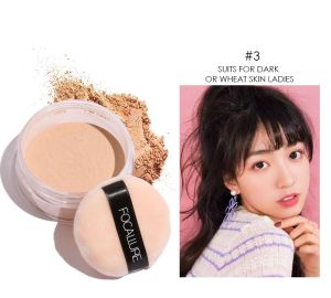 FEMME || [BEST SELLER] FA15 - FOCALLURE Super Fine Loose Powder - Setting Powder 3 Colours Bedak Tabur Waterproof Lose Powder Oil Control