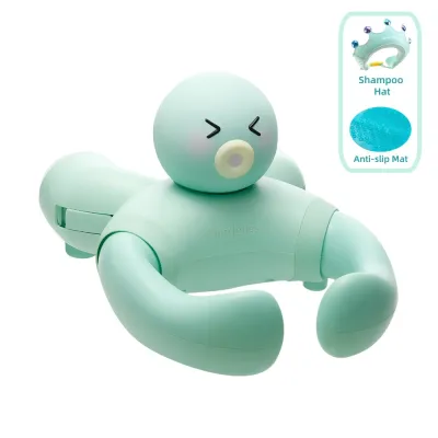 MiniJones Baby Bath Stand Suction Cup Wall-Mounted Adjustable Width Portable Standing Shower Holder