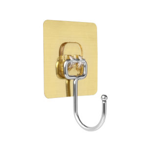 Strong Load-bearing Stainless Steel Large Sticky Hooks Perforated Kitchen Hooks Multifunctional Household Wall Hooks Coat Hooks Behind Dormitory Doors