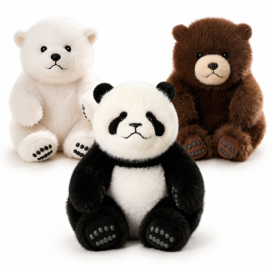 Cute Comfort Soft Animal Plush Throw Pillow Polar Bear Brown Bear Panda Lying On Kawaii Stuffed Animal Doll Pillow Decorate Room h260825