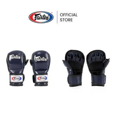 Fairtex นวมชกมวย FGV15 Sparring นวยมวยหนังแท้ สายรัดข้อมือแบบคู่ เพิ่มการป้องกัน นวยต่อยมวยสำหรับแข่งขันสมัครเล่น