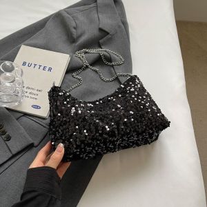 Sequin Chain Small Bag for Women 2024 Spring ins Luggage bag dumpling bag womens bag summer versatile high-end style