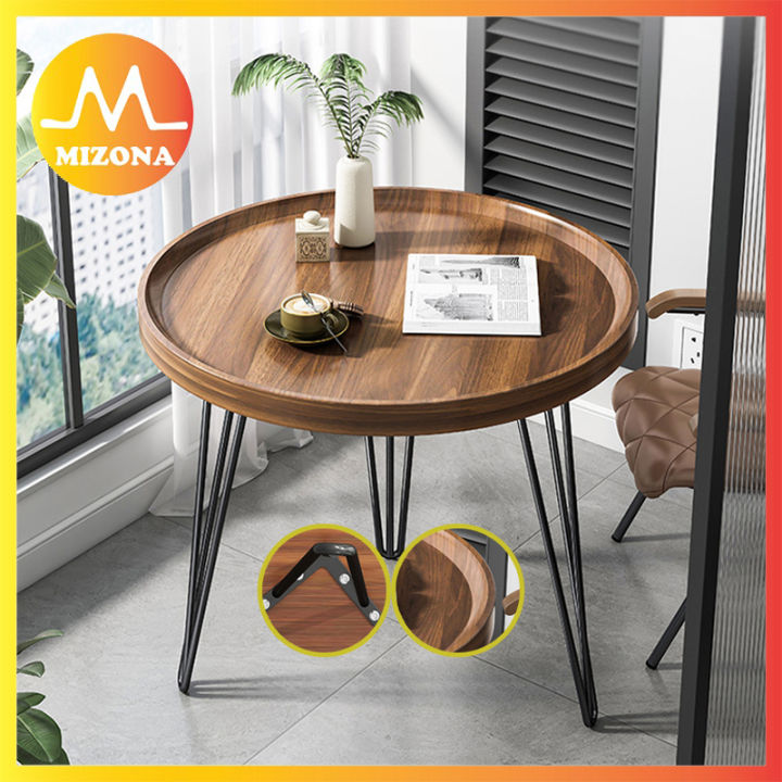 MIZONA Small Coffee Table Balcony Small Table Rack Living Room Side