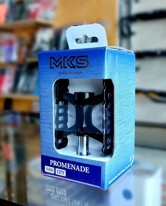 BMX Cycle Center, MKS, Bicycle Pedal, Promenade Model, Black Alloy ...