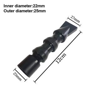 MUMU 1Pcs Black Aquarium Duckbill Nozzle Adjustable Plastic Filter Pump Connector Duckbilled Round Aquarium Plumbing Fitting for Fish Tank Aquarium
