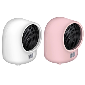 เครื่องทำพกพาขนาดเล็ก500W แบบพกพาพลังงานเงียบอุปกรณ์ทำความร้อนที่มีประสิทธิภาพสำหรับใช้ในร่มในโต๊ะสำนักงานหรือห้องนอน