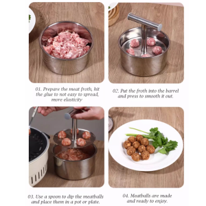 Making Tools Colorless Making Fishballs Maker Durable Modern Molding One Pressure Easy to Use and Practical