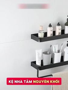 Kệ đựng đồ đa năng nhà tắm dán tường đựng đồ nhà tắm đa năng chất liệu nhôm hàng không cao cấp