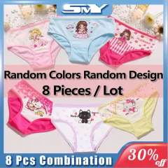 3 Pcs/Lot New Children 's Underwear Cotton Cartoon Triangle Girls